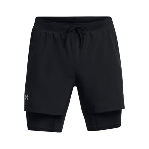 Under Armour UA Launch 5'' 2-in-1 Short Pantalones cortos deportivos con forro transpirable para...