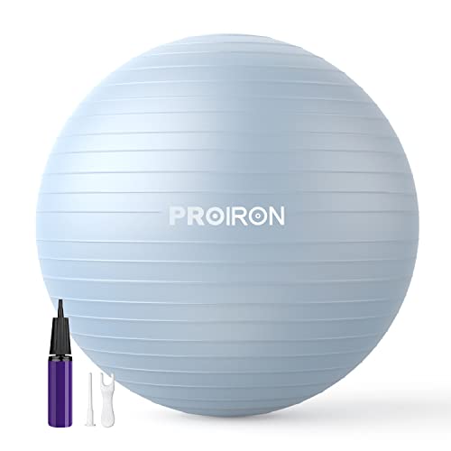 PROIRON, Pelota de Pilates, Fitness, Yoga, Embarazo, Deporte, Fitball para Ejercicios Gimnasia, Azul...