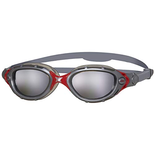 Zoggs Predator Flex Gafas de natación, Unisex Adulto, Plata/Espejo/Humo, Talla única