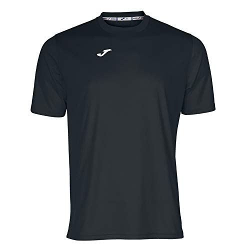 Joma Camiseta Deportiva Manga Corta Combi 100052 para Hombre, Negro, M