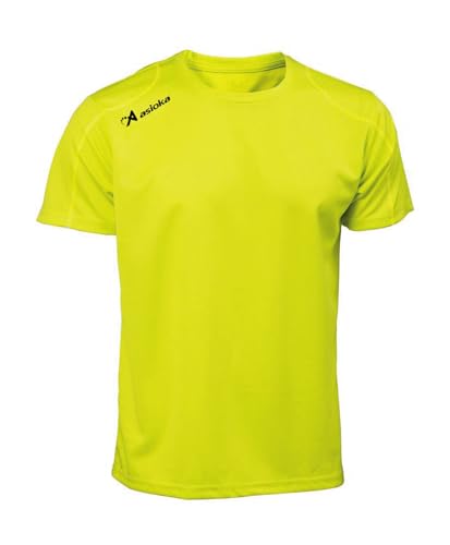 Asioka 75/09 Camiseta de Manga Corta, Unisex Adulto, Amarillo flúor, L