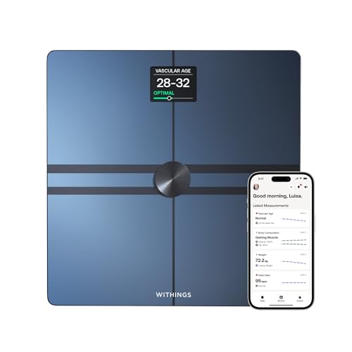 Withings Body Comp - Bascula de baño WiFi con análisis corporal completo (peso, grasa...