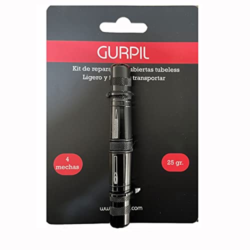 Gurpilan Kit REPARACION TUBELESS + MECHAS GURPIL, Adultos Unisex, Negro, PEQUEÑO