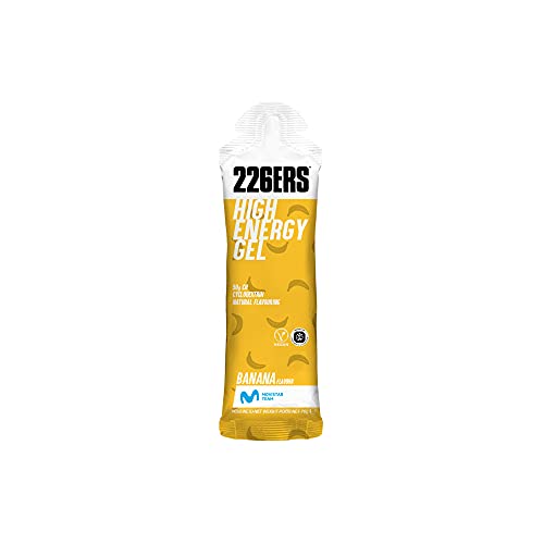 226ERS High Energy Gels | Geles Energéticos con 50g de Ciclodextrina como Hidrato, Vegano, Plátano...