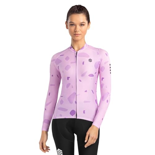 SIROKO Maillot de Manga Larga Mujer Ciclismo M2 Annie Lavanda S