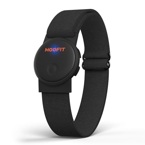 moofit HW401 Brazalete Monitor de Frecuencia Cardíaca Bluetooth Ant+, IP67 Impermeable Rechargeable...