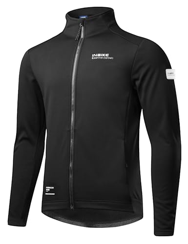 INBIKE Chaqueta Ciclismo Hombre Invierno Chaqueta Cortavientos Térmico Polar Maillot Bicicletas...