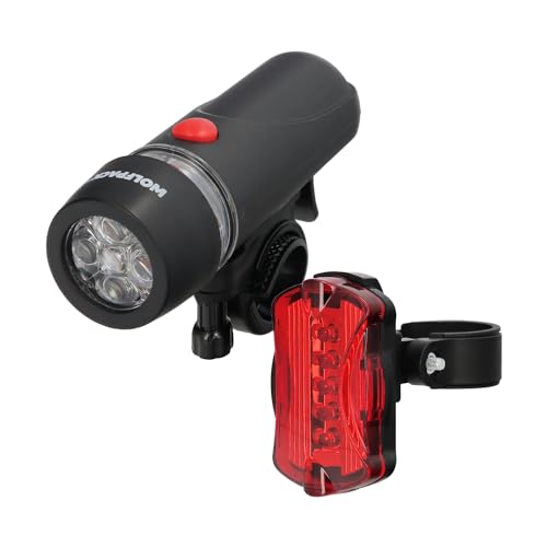 WOLFPACK LINEA PROFESIONAL Kit Luces Led Delantera y Trasera para Bicicleta/Patinete. Funcionamiento...