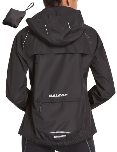 BALEAF Chaquetas impermeables para mujer, chaqueta de ciclismo ligera para exteriores, chaqueta...