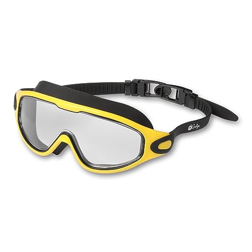 DRUNA Gafas de Natación Media Máscara NEXT INDIGO (Negro- Amarillo)