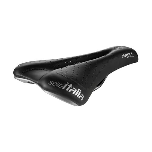 Selle Italia Sport Gel Flow S2 Sillín, Unisex-Adult, Negro, Talla Única