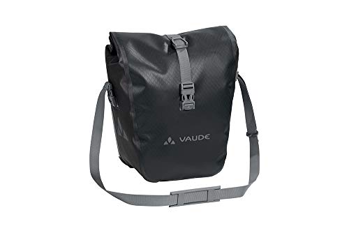 VAUDE Aqua Front –Alforjas delanteras para bicicleta, Juego de 2 bolsas adaptables a la carga e...