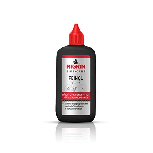 NIGRIN BIKE-CARE Aceite fino, botella de 100 ml, aceite para mecánica de precisión, para hobbies y...