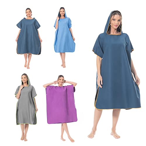 Mokani Poncho de Surf – Ligero, Compacto y de Secado rápido – Toalla de Poncho para Adultos –...