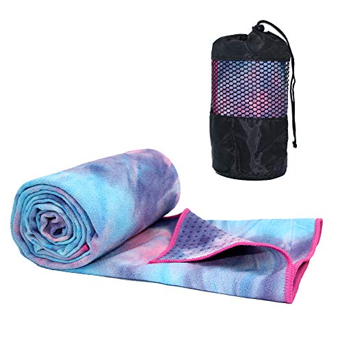 ATIVAFIT Toalla de Yoga Antideslizante, Supersuave, Absorbente, tamaño Yoga, Pilates y...