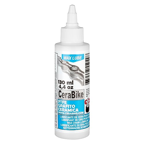 CeraBike WAXLUBE. LUBRICANTE Base Cera para Cadena con PTFE, Grafito Y Ceramica (130ML)