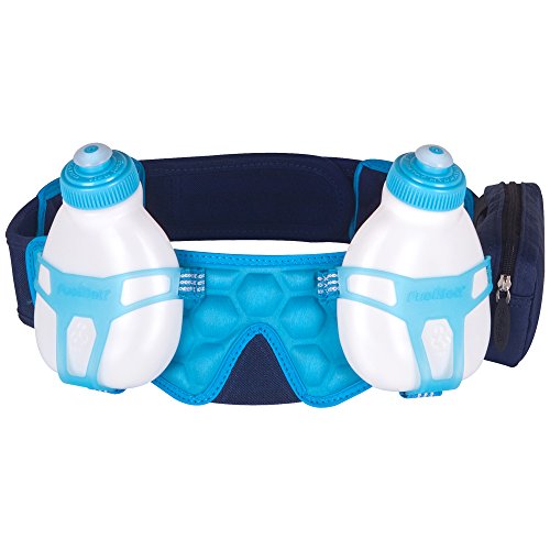 FuelBelt cinturón con 2 Botellas de Helio Bottle Belt, Blue/Blue, XL, 0873855001771