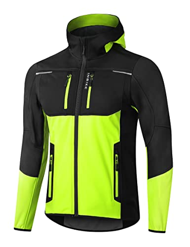 INBIKE Cortavientos Hombre Chaqueta Ciclismo Invierno Impermeable Softshell Running Trekking...