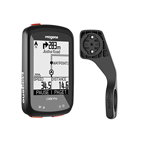 Magene C406 Pro Computadora de Bicicleta GPS Ant+/Bluetooth 5.0, Pantalla LCD HD de 2.4', Compatible...