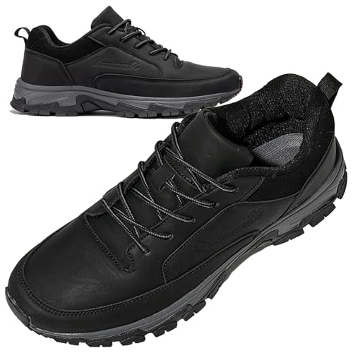 AEHO Zapatillas Pie Ancho Hombre Zapatillas sin Cordones Hombre Zapatos Deportivos Casuales para...