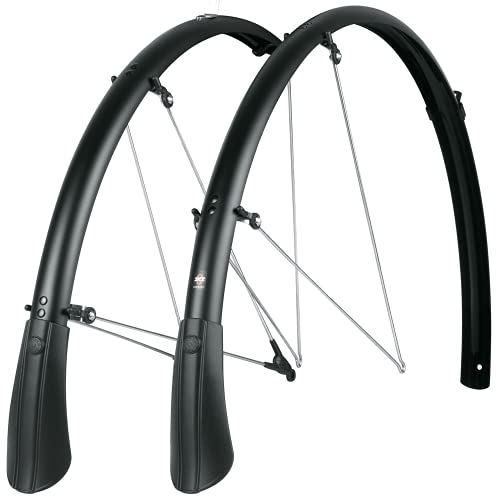 Sks Bluemels - Guardabarros para bicicleta (delantero y trasero), color negro mate negro negro...