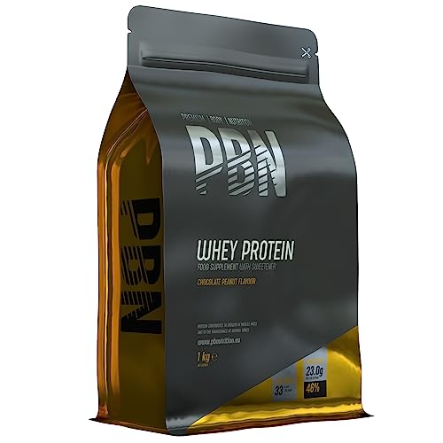 Premium Body Nutrition PBN - Proteína de suero de leche en polvo, 1 kg (chocolate - maní)