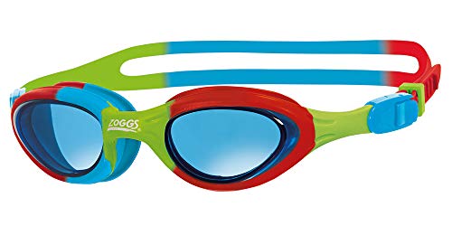 Zoggs Super Seal Junior Gafas de natación, Unisex Kids, Red/Blue Green/Tint, 6-14 años