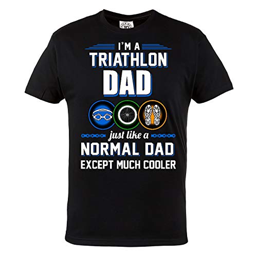 Rule Out T-Shirt para Hombre. Triathlon. Nadar. Bicicleta. Correr. Iron Man. Casual Wear (Talla...