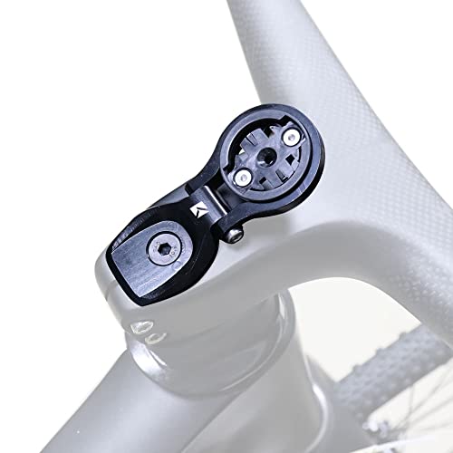 XBERSTAR Soporte de tapa superior para auriculares de bicicleta para Garmin Wahoo GPS (negro)