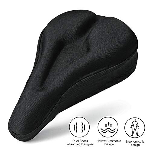 RIXOW Sillín Cubre Bicicleta Gel, Funda Sillin, Asiento Cojín Suave para Bicicleta de Carretera de...