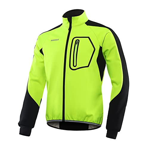 BERGRISAR Chaqueta Ciclismo Hombre Invierno Abrigo Impermeable Polar Softshell Chaqueta MTB Maillots...