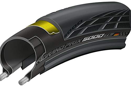 Continental Grand Prix 5000 Tubeless Neumático de Bicicleta, Unisex Adulto, Negro, 27.5" 28-584