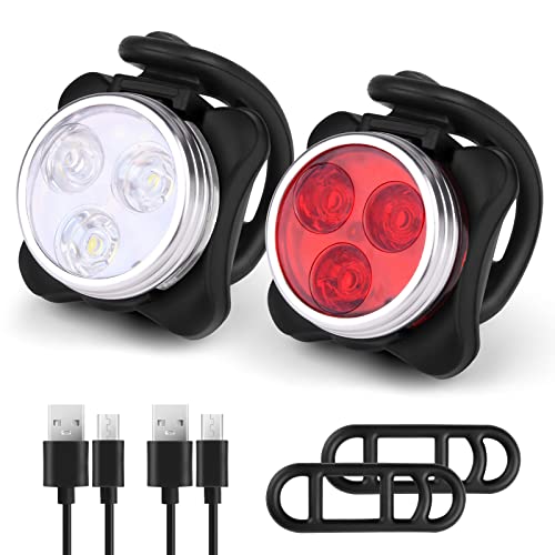 Flintronic Luz Bicicleta LED, Luz Bicicleta Recargable USB, Luz para Bicicleta de Montaña con Ojo...