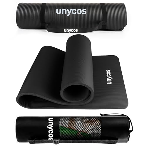 unycos - Esterilla de Yoga, Pilates y Fitness de 15 mm, Colchoneta NBR Antideslizante de Alta...