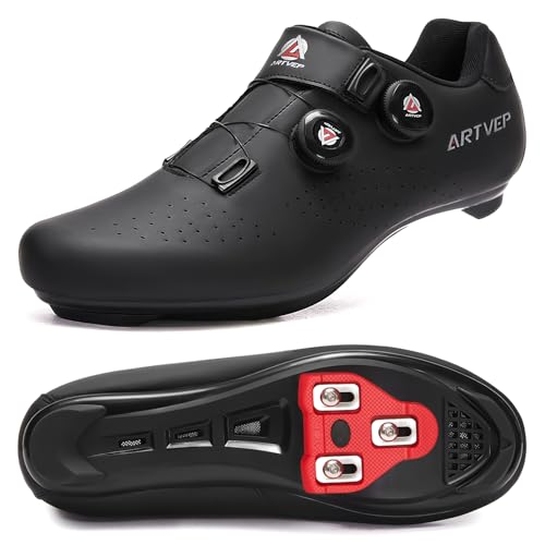 Zapatillas de Ciclismo para Hombre Zapatillas de Bicicleta de Carretera para Mujer compatibles con...