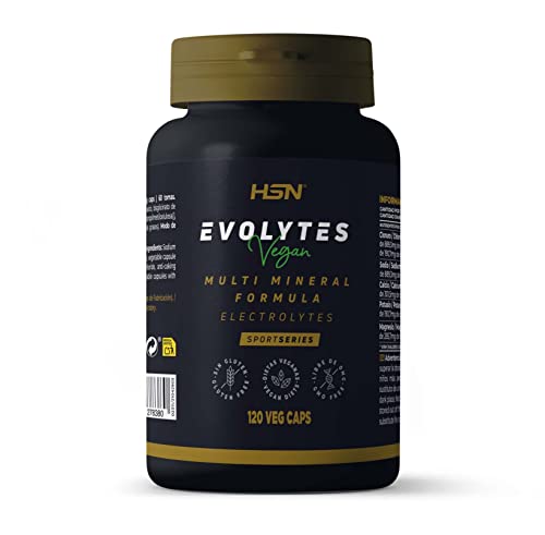 Sales Minerales Electrolitos en pastillas de HSN Evolytes | 120 Cápsulas Vegetales Sodio, Potasio,...