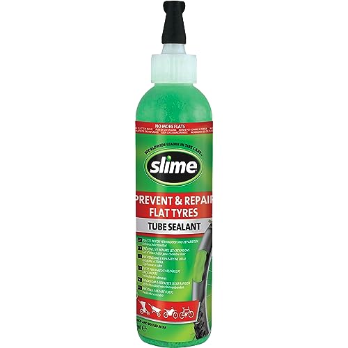 Slime 10015 Sellante de Reparación de Pinchazo de Neumático con Cámara de Bicicleta, Prevenir y...