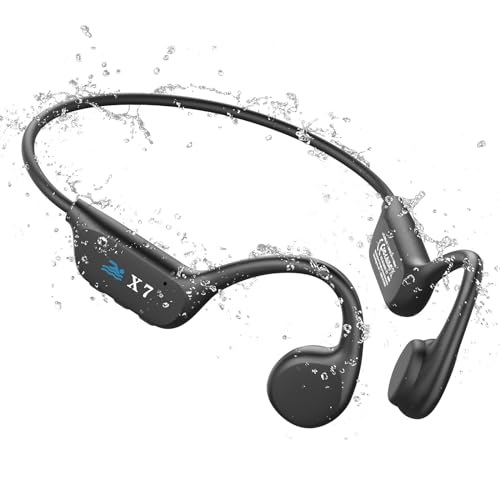 Guudsoud Auriculares Conducción Osea Natacion, Auriculares Natacion Bluetooth 5.3, Memoria 32G...