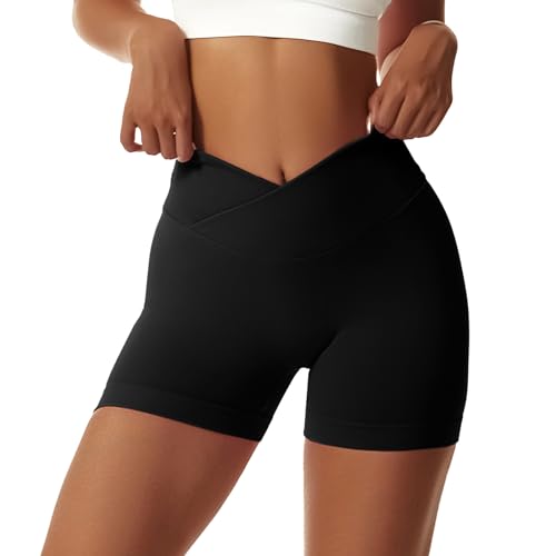 flintronic 1PCS Pantalones Cortos Mujer Short, Mallas Deportivo Leggins Cortos Boxer, Cintura Alta...