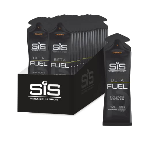 Science in Sport Beta Fuel Gel Gel Energético de Doble Fuente 30 x 60ml Naranja Vegano - 40g de...