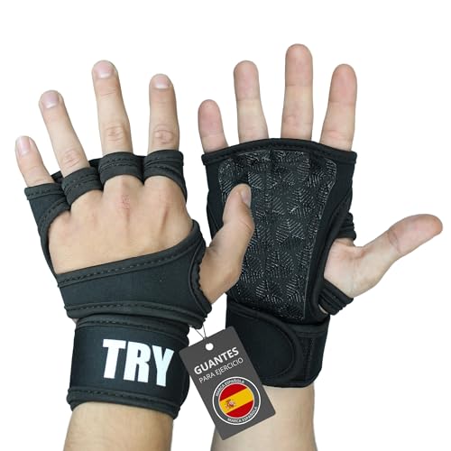 VIKZON. Guantes de Crossfit y Gimnasio de Alta Resistencia con Muñequeras Integradas – Ideal para...