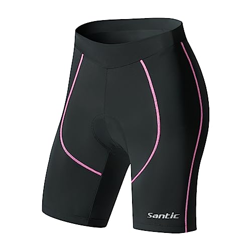 Santic Pantalon Ciclismo Mujer Corto Pantalones Bicicleta Mujer Montaña/MTB para Verano con la...