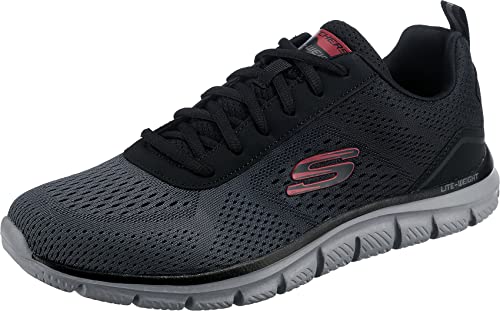 Skechers 232399, Zapatillas Hombre, Black Mesh/Charcoal Trim, 43 EU