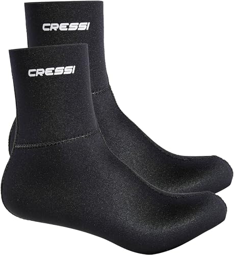 Cressi Unisex adulto Escarpines muy elásticos, Negro, XS