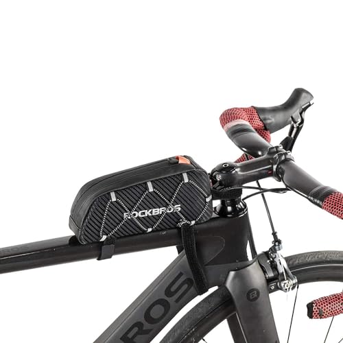 ROCKBROS Bolsa Manillar de Bicicleta, Bolsa Móvil de Tubo Superior para MTB Bicicleta Carretera...