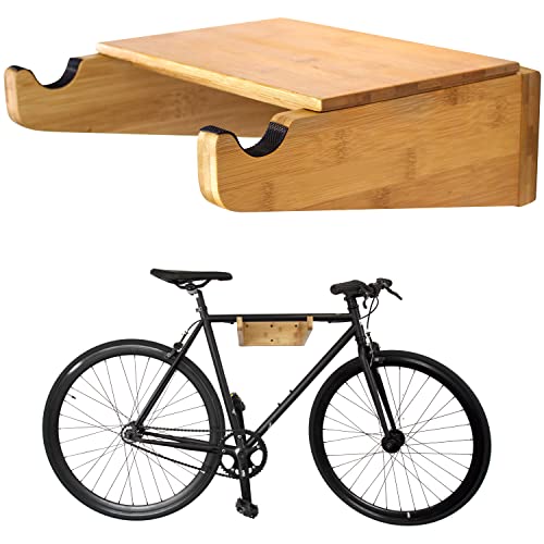 Soporte de pared para bicicletas – Portabicicletas Indoor de COR | Armario de bambú con estante...
