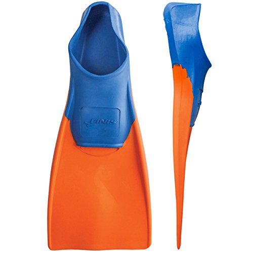FINIS Long Floating Fin Jr. 11-1 - Aletas Infantiles, Color Azul/Naranja