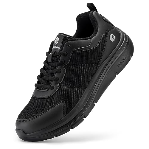 FitVille Zapatillas Caminar Hombre Extra Anchas Zapatos Hombre Casuales Sneakers Comodos Calzado...