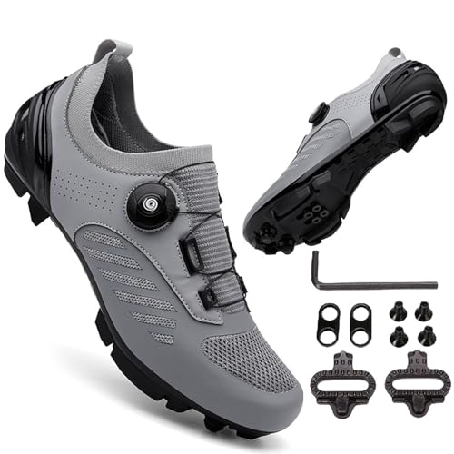 Mateju Zapatilla de Ciclismo Hombre Mujer, Zapatos Bicicleta de Montaña Carretera Exterior MTB...