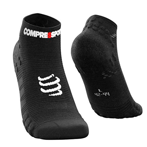 Compressport V3 Sock Low Calcetines, Hombre, Negro, 3XL